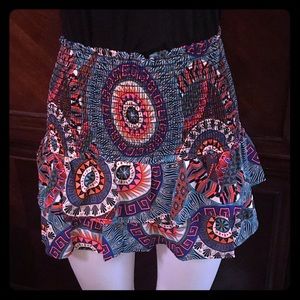 🆕 Lac Bleu Multi Colors Mini Skirt-Small
